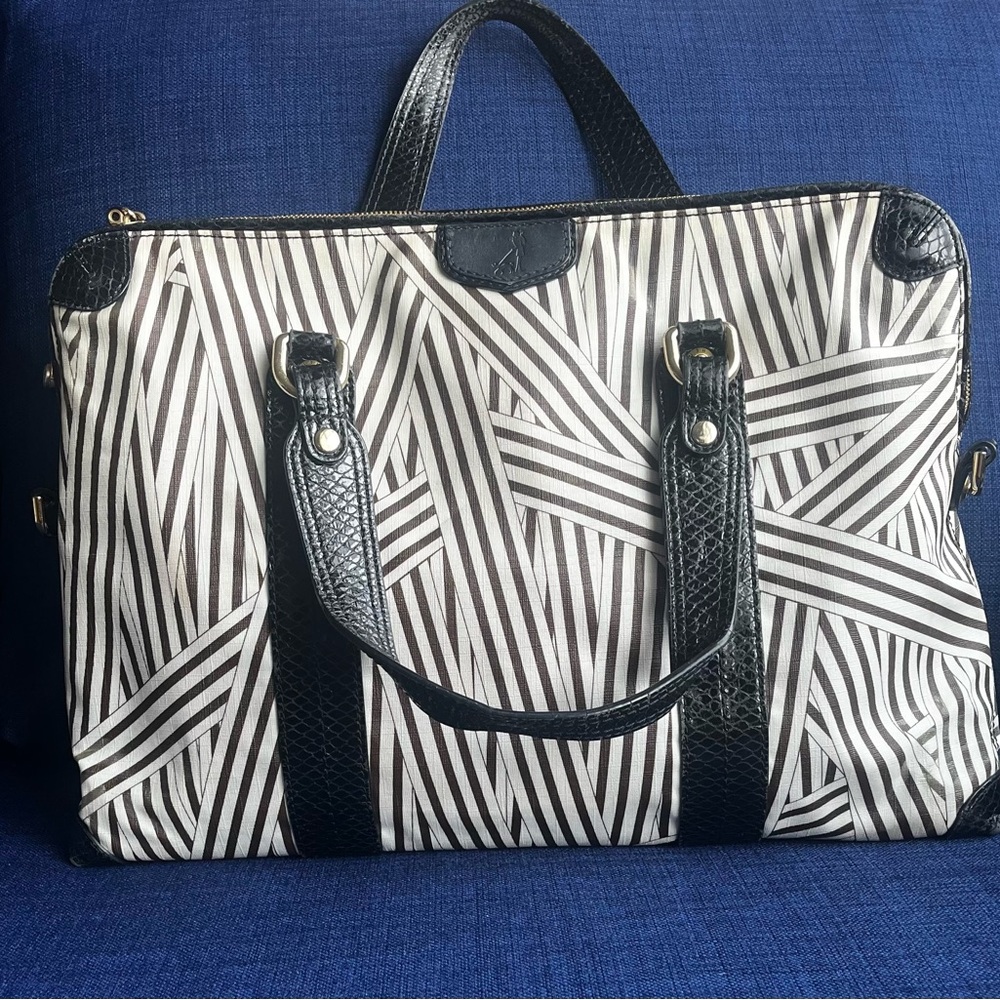 Authentic Vintage Henri Bendel Laptop Bag Briefcase